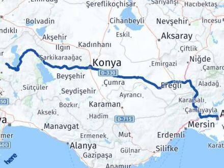 Adana Atabey Isparta Arası Kaç Km - Yol Haritası