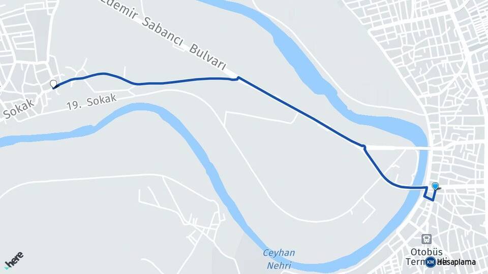 Adana Ceyhan Büyükmangıt Ceyhan Arası Kaç Km - Yol Haritası