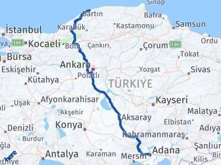 Adana Kurucaşile Bartın Arası Kaç Km - Yol Haritası