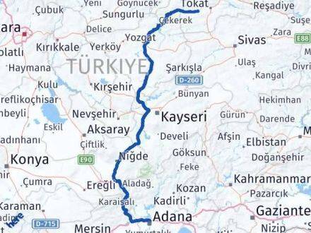 Adana Pazar Tokat Arası Kaç Km - Yol Haritası