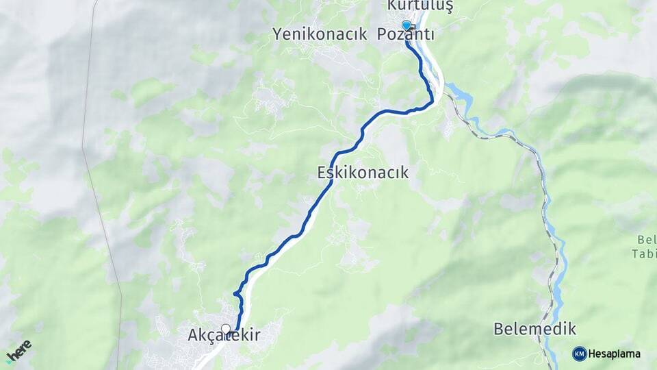 Adana Pozantı Akçatekir Pozantı Arası Kaç Km - Yol Haritası