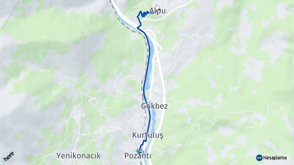 Adana Pozantı Alpu Pozantı Arası Kaç Km - Yol Haritası