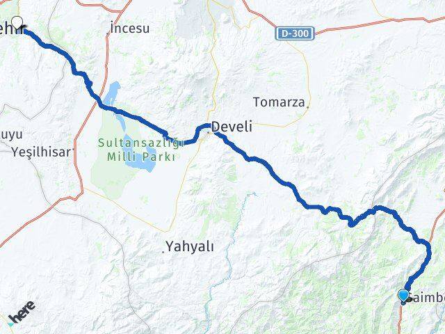 Adana Saimbeyli Ürgüp Nevşehir Arası Kaç Km - Yol Haritası