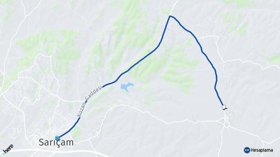 Adana Sarıçam Cihadiye Sarıçam Arası Kaç Km - Yol Haritası