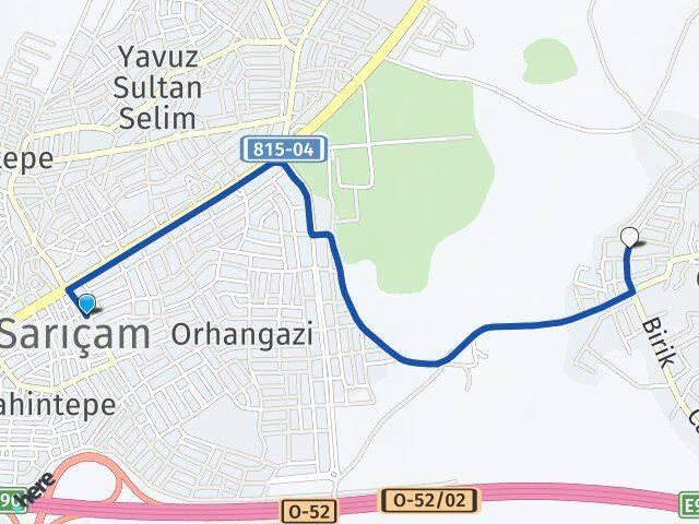 Adana Sarıçam Kemalpaşa Sarıçam Arası Kaç Km - Yol Haritası