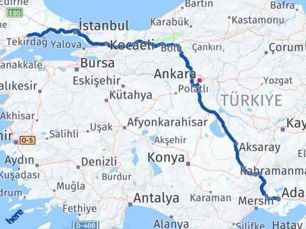 Adana Süleymanpaşa Tekirdağ Arası Kaç Km - Yol Haritası