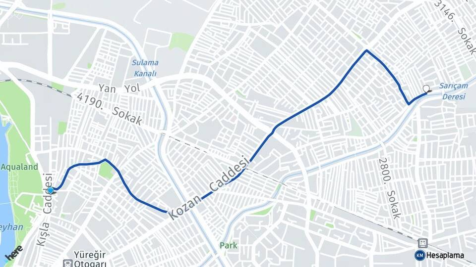 Adana Yüreğir Ulubatlı Hasan Yüreğir Arası Kaç Km - Yol Haritası