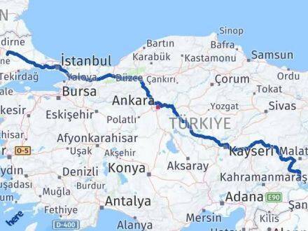 Adıyaman Babaeski Kırklareli Arası Kaç Km - Yol Haritası