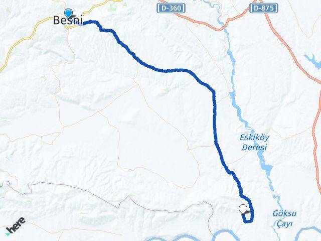 Adıyaman Besni Ören Besni Arası Kaç Km - Yol Haritası
