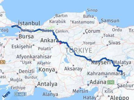 Adıyaman Büyükçekmece İstanbul Arası Kaç Km - Yol Haritası