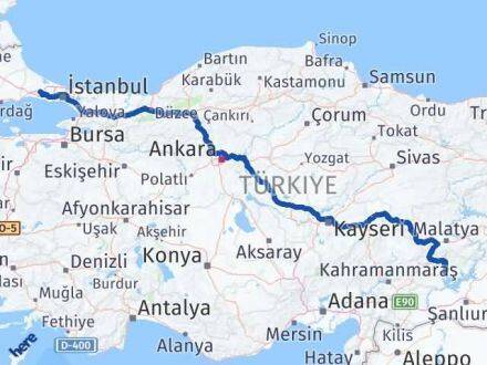 Adıyaman Çatalca İstanbul Arası Kaç Km - Yol Haritası
