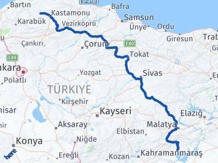Adıyaman Daday Kastamonu Arası Kaç Km - Yol Haritası