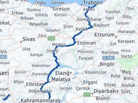 Adıyaman Derepazarı Rize Arası Kaç Km - Yol Haritası