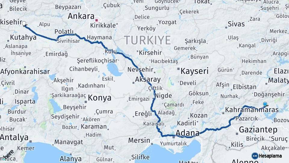Adıyaman Eskişehir Arası Kaç Km - Kaç Saat? Arası Kaç Saat? Nerede Yol Haritası Yakıt, Rota ve Mesafe Hesaplama Adıyaman Eskişehir Arası Kaç Km - Kaç Saat? Arası Kaç Km Saat? Nerede Yol Haritası Yakıt, Rota ve Mesafe Hesaplama