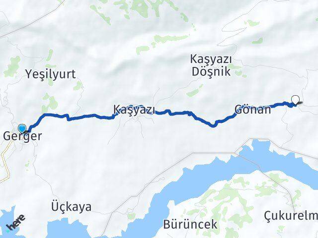 Adıyaman Gerger Gözpınar Gerger Arası Kaç Km - Yol Haritası