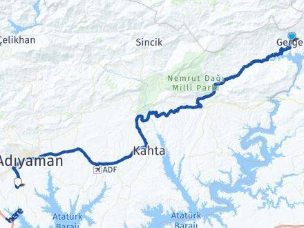 Adıyaman Gerger Güzelyurt Arası Kaç Km - Yol Haritası