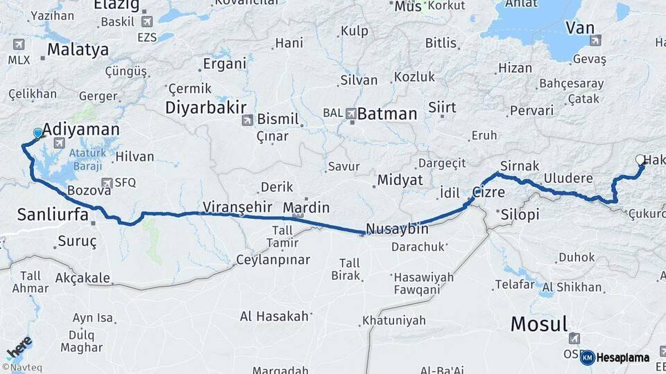 Adıyaman Hakkari Arası Kaç Km - Kaç Saat? Arası Kaç Saat? Nerede Yol Haritası Yakıt, Rota ve Mesafe Hesaplama Adıyaman Hakkari Arası Kaç Km - Kaç Saat? Arası Kaç Km Saat? Nerede Yol Haritası Yakıt, Rota ve Mesafe Hesaplama