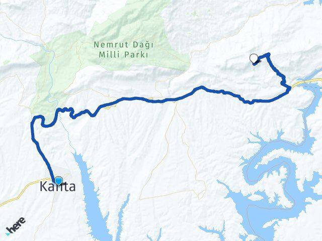 Adıyaman Kahta Alidam Kahta Arası Kaç Km - Yol Haritası