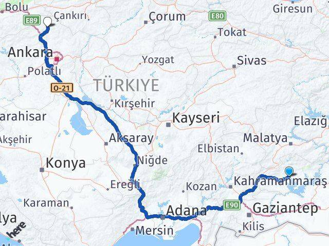 Adıyaman Kızılcahamam Ankara Arası Kaç Km - Yol Haritası