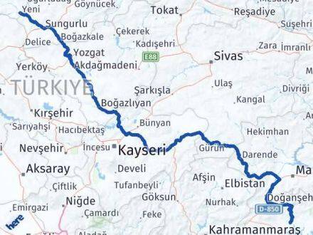 Adıyaman Kızılırmak Çankırı Arası Kaç Km - Yol Haritası