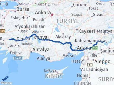 Adıyaman Kuyucak Aydın Arası Kaç Km - Yol Haritası