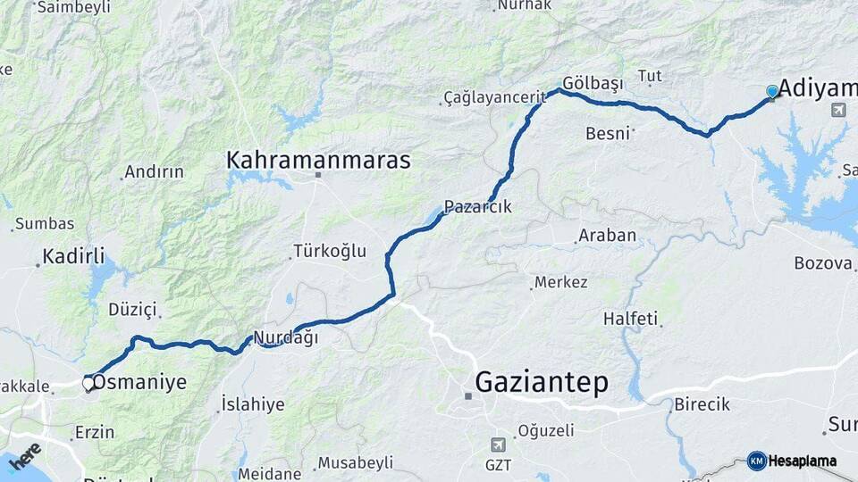 Adıyaman Osmaniye Arası Kaç Km - Kaç Saat? Arası Kaç Saat? Nerede Yol Haritası Yakıt, Rota ve Mesafe Hesaplama Adıyaman Osmaniye Arası Kaç Km - Kaç Saat? Arası Kaç Km Saat? Nerede Yol Haritası Yakıt, Rota ve Mesafe Hesaplama
