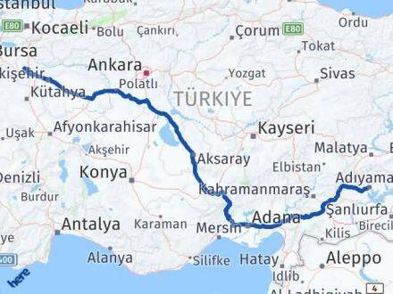 Adıyaman Pazaryeri Bilecik Arası Kaç Km - Yol Haritası