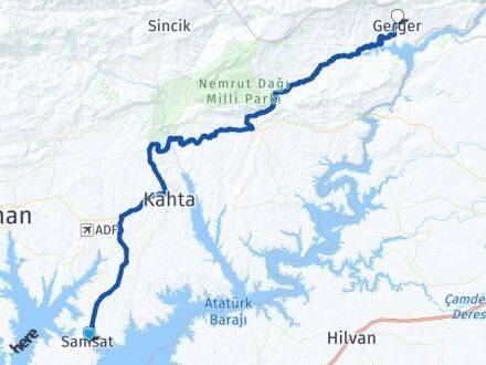 Adıyaman Samsat Gerger Arası Kaç Km - Yol Haritası