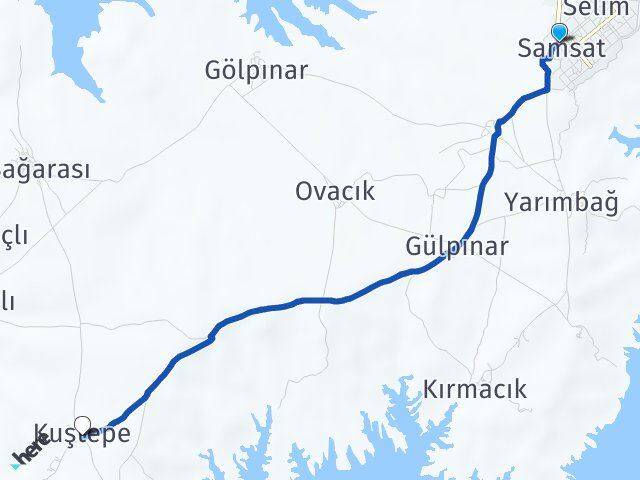 Adıyaman Samsat Kuştepe Samsat Arası Kaç Km - Yol Haritası