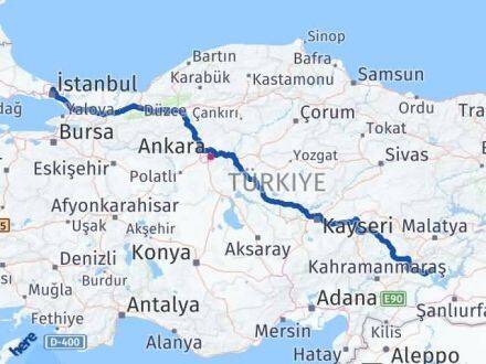 Adıyaman Sarıyer İstanbul Arası Kaç Km - Yol Haritası