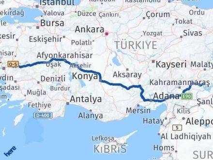 Adıyaman Şehzadeler Manisa Arası Kaç Km - Yol Haritası