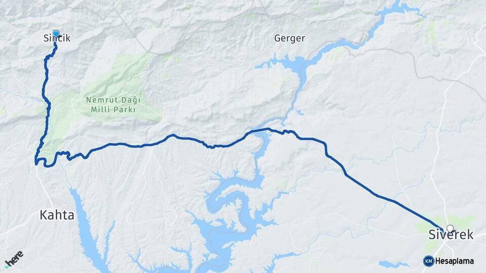 Adıyaman Sincik Siverek Şanlıurfa Arası Kaç Km - Yol Haritası