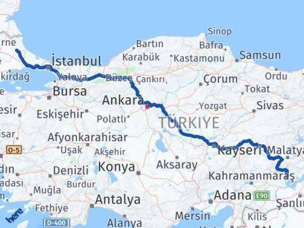 Adıyaman Vize Kırklareli Arası Kaç Km - Yol Haritası