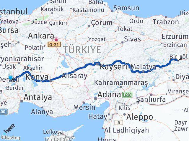Afyonkarahisar Başmakçı Bingöl Arası Kaç Km - Yol Haritası