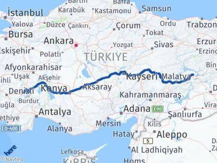 Afyonkarahisar Başmakçı Elazığ Arası Kaç Km - Yol Haritası