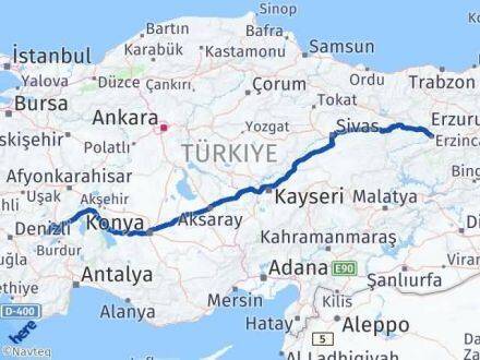 Afyonkarahisar Başmakçı Erzincan Arası Kaç Km - Yol Haritası