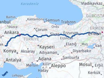 Afyonkarahisar Çobanlar Iğdır Arası Kaç Km - Yol Haritası