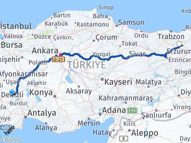 Afyonkarahisar Dazkırı Bayburt Arası Kaç Km - Yol Haritası
