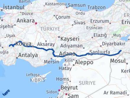 Afyonkarahisar Dazkırı Şırnak Arası Kaç Km - Yol Haritası