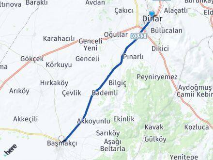 Afyon Dinar Başmakçı Arası Kaç Km? Arası Kaç Saat? Nerede Yol Haritası Yakıt, Rota ve Mesafe Hesaplama Afyon Dinar Başmakçı Arası Kaç Km? Arası Kaç Km Saat? Nerede Yol Haritası Yakıt, Rota ve Mesafe Hesaplama