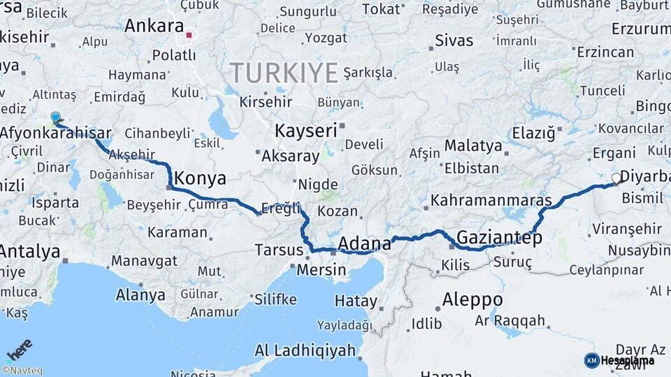 Afyon Diyarbakır Arası Kaç Km - Kaç Saat? Arası Kaç Saat? Nerede Yol Haritası Yakıt, Rota ve Mesafe Hesaplama Afyon Diyarbakır Arası Kaç Km - Kaç Saat? Arası Kaç Km Saat? Nerede Yol Haritası Yakıt, Rota ve Mesafe Hesaplama