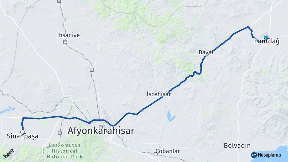 Afyon Emirdağ Sinanpaşa Arası Kaç Km? Arası Kaç Saat? Nerede Yol Haritası Yakıt, Rota ve Mesafe Hesaplama Afyon Emirdağ Sinanpaşa Arası Kaç Km? Arası Kaç Km Saat? Nerede Yol Haritası Yakıt, Rota ve Mesafe Hesaplama