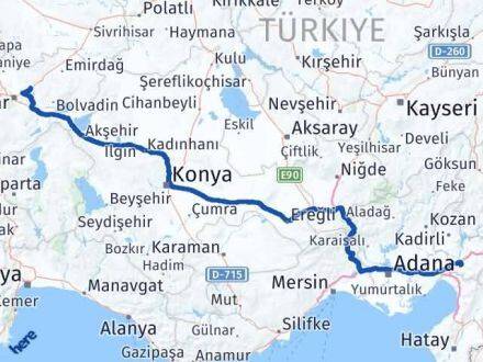 Afyonkarahisar İscehisar Osmaniye Arası Kaç Km - Yol Haritası