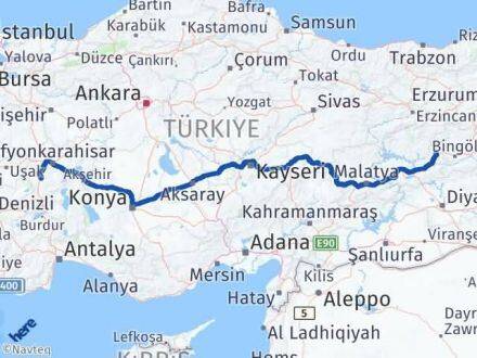 Afyonkarahisar Karakoçan Elazığ Arası Kaç Km - Yol Haritası