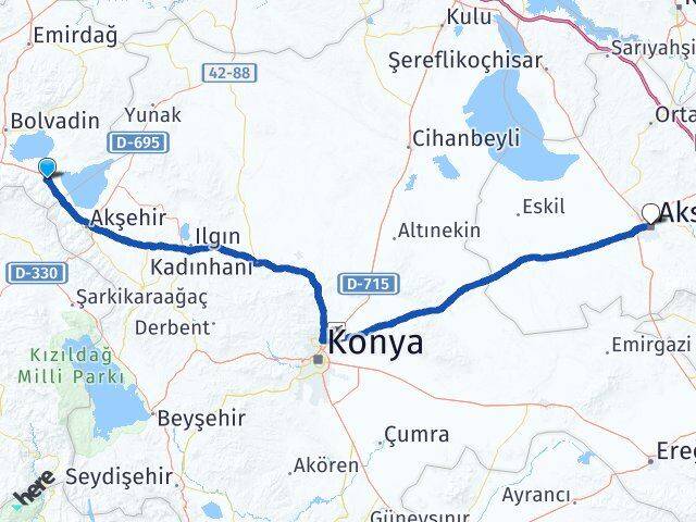 Afyonkarahisar Sultandağı Aksaray Arası Kaç Km - Yol Haritası