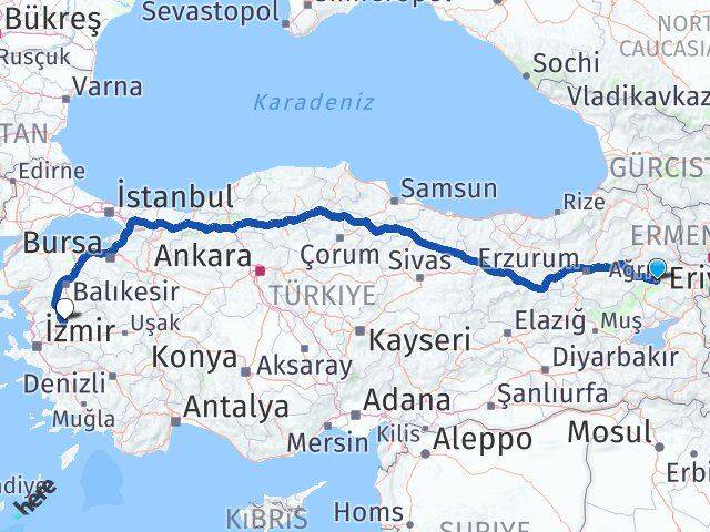 Ağrı Akhisar Manisa Arası Kaç Km - Yol Haritası