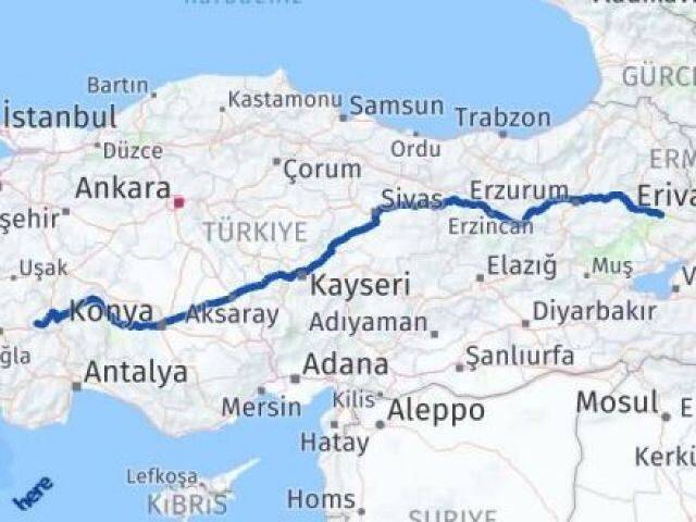 Ağrı Dazkırı Afyonkarahisar Arası Kaç Km - Yol Haritası
