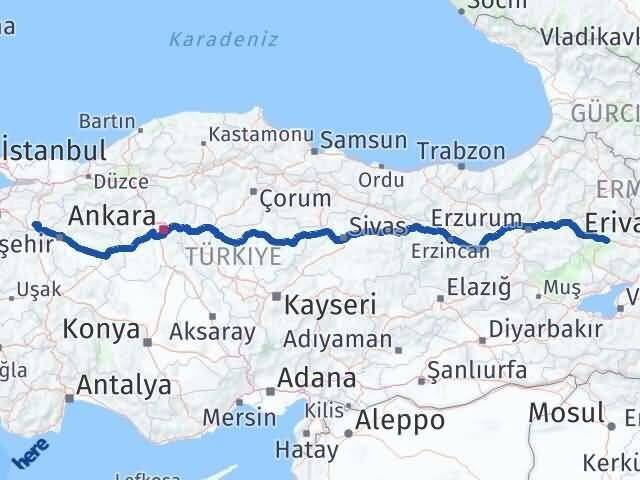 Ağrı Pazaryeri Bilecik Arası Kaç Km - Yol Haritası