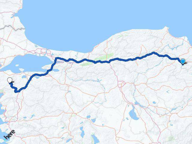 Amasya Yenice Çanakkale Arası Kaç Km - Yol Haritası