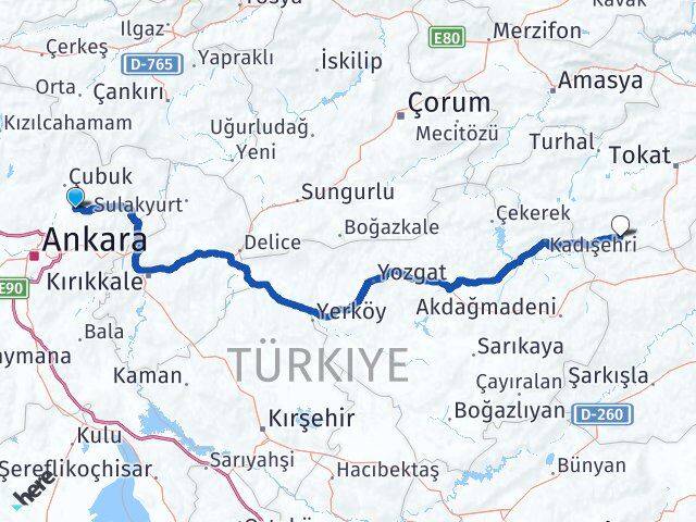 Ankara Akyurt Yeşilyurt Tokat Arası Kaç Saat? Yol Haritası, Yakıt, Rota ve Mesafe Hesaplama Ankara Akyurt Yeşilyurt Tokat Arası Kaç Km? Kaç Saat? Yol Haritası